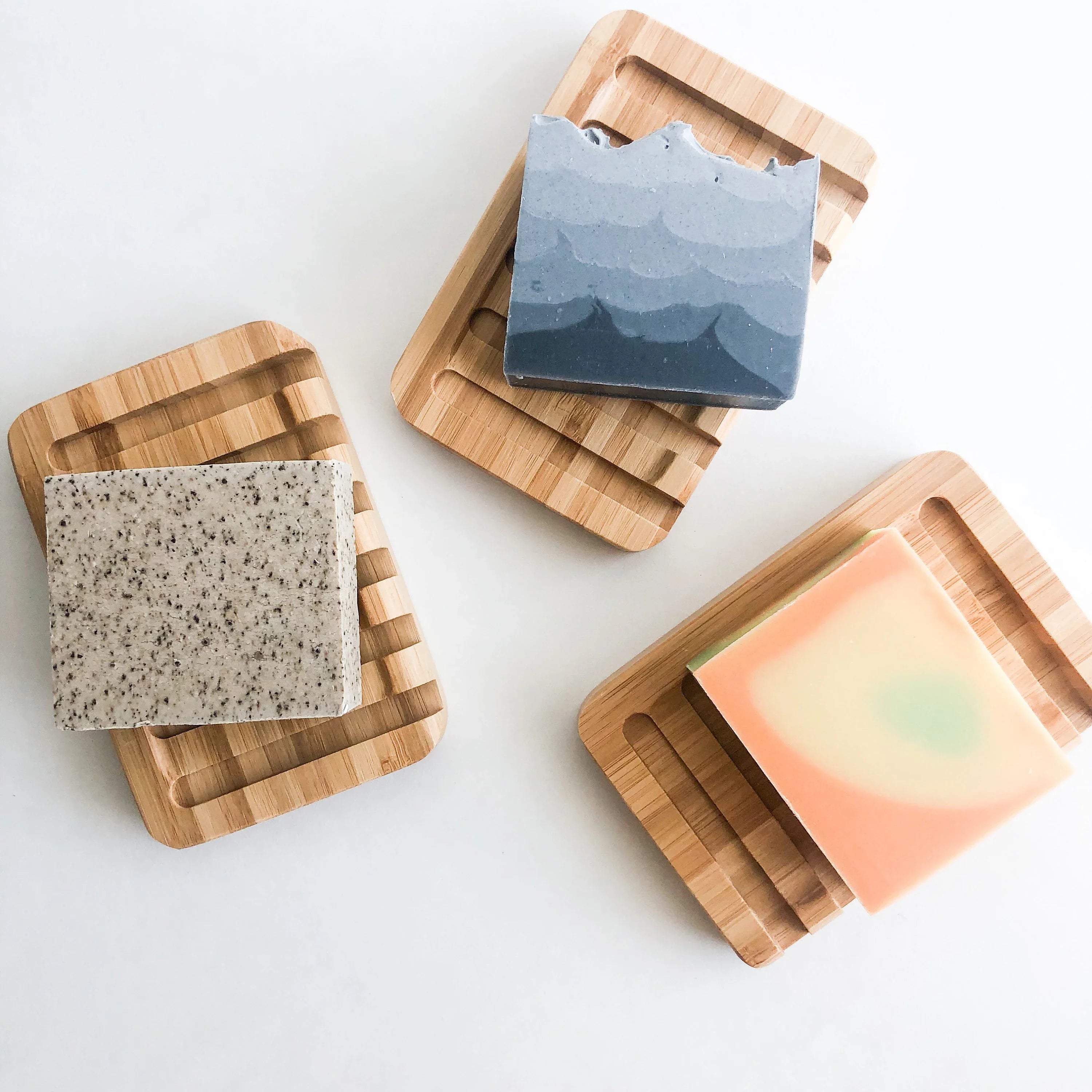 Natural Organic Bamboo Soap Dish - Biodegradable Plastic Free Zero Waste Soap Holder - Sustainable Living & Bathroom-0